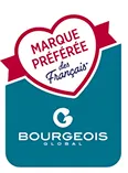 Badge "Marque Préférée des Français" avec logo Bourgeois Global.