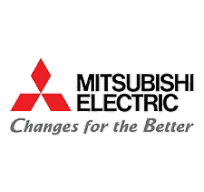 Logo Mitsubishi Electric avec slogan « Changes for the Better ».